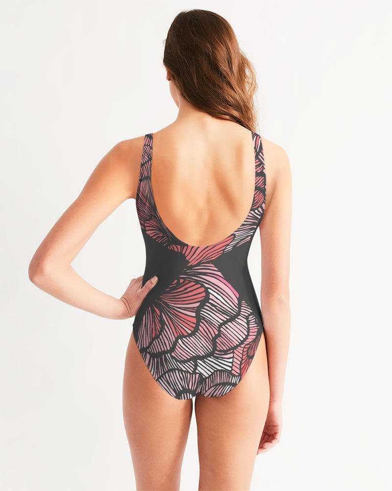 Petal Swirls Women's One-Piece Swimsuit