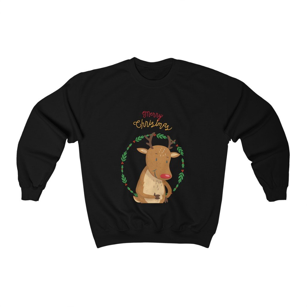 womens reindeer crewneck sweatshirt